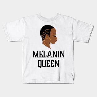 Melanin Queen, Black Woman, Black Girl Magic, African American Kids T-Shirt